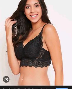 Elegant Black Lace Bralette with brief 👍