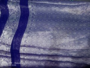 Elegant Blue Banarasi Saree with blouse piece