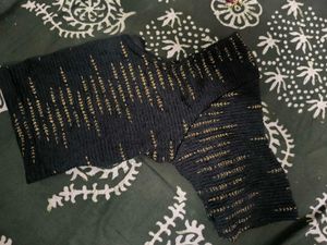 Designer Black &amp; Gold Blouse