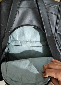 Stylish Black Backpack with Charm