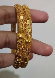 Gold Plated Bangle Set