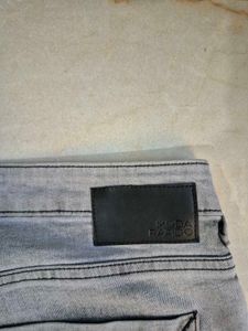 Moda Rapido Stylish Ripped Grey Wash Jeans