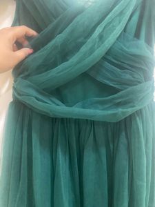 Elegant Off-Shoulder Tulle Evening Dress