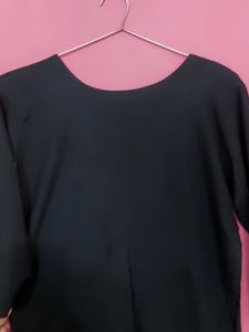 Elegant Black kurti with Gold Embroidery