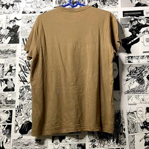 Plain H&amp;M Tshirt Brown Tan Colour