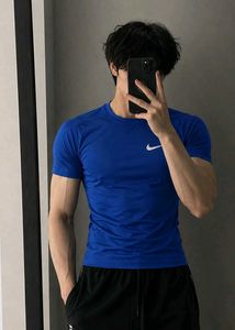[Unisex] Blue Active wear gym T-Shirt