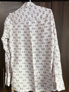 Men's Floral Print Button-Up Shirt