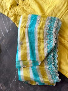 Vibrant Yellow Kurta Set with Dupatta
