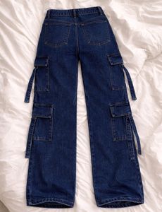Blue Denim Cargo Jeans 🪼🦋