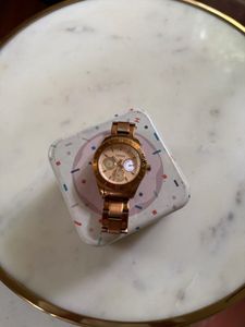 Fossil Rose Gold Watch with Original Tin
