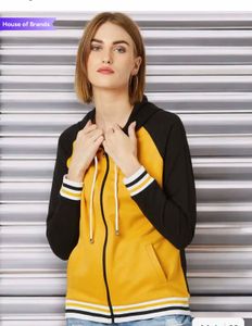 Miss Chase Orange Zip-Up Hoodie