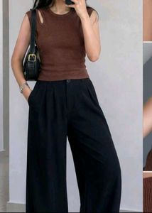 Stylish Brown Cut-Out Tank Top🤎