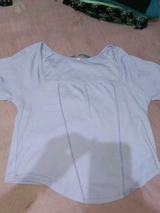 Lavender Square Neck Top