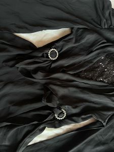 Black Sequin &amp; Embellished Blouse