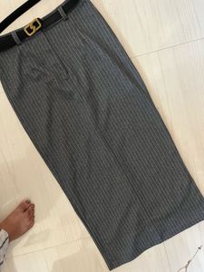 Grey Maxi Skirt