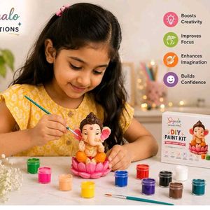 DIY Ganesha Idol with Paints
