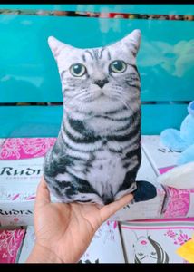 Realistic Cat Plush Pillow