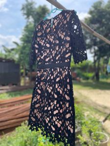 Elegant Black Lace Dress