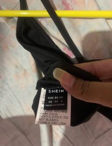 SHEIN V neck crop top