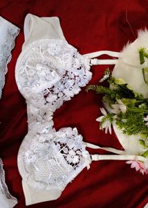 very sexy floral embroidery bra with brief