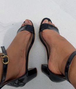 Black Block Heels