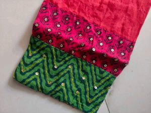 Vibrant red Embroidered Kurta
