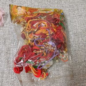 Material for crafting - clip parts n used rakhi