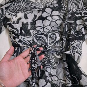 Y2k Vintage Grunge Dark Romance Sheer Top