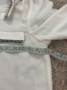 Sheer Cream Long Sleeve Top