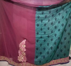 Elegant Ethnic Saree with Embellished Border 8oo