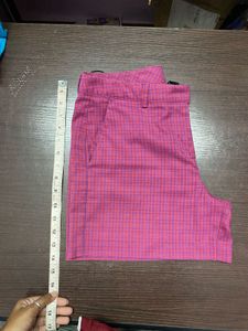 United Colours of Benetton Plaid Pink Shorts