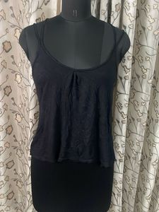 Basic Black Spaghetti Strap Tank Top
