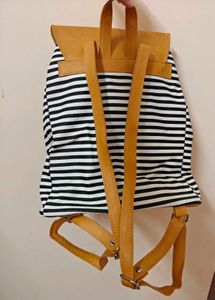 Imported Striped Backpack