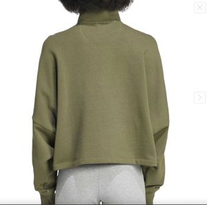Adidas Olive Green Half Zip Sweatshirt