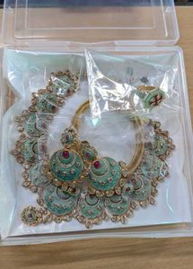 Mint Green Kundan Necklace