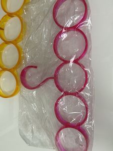 pink and orange 5 circle scarf hanger