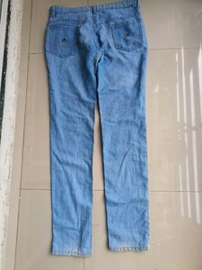 Embroidered Light Wash Jeans