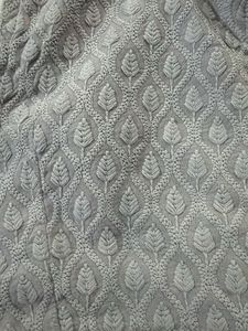 Embroidered Grey Blouse