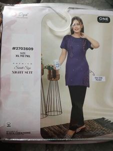 Comfortable Purple Nightsuit Set