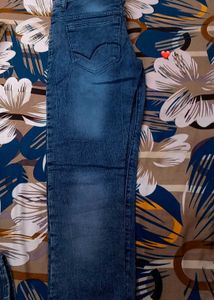 Men's Blue Washed Denim Jeans