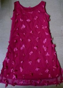 Stunning Pink Butterfly Dress
