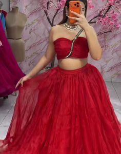 Red Lehenga Choli Set