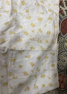 White Floral Leggings