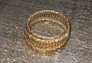 Elegant Gold-Tone Adjustable Bangle