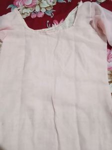 Elegant Pink Embellished Kurti