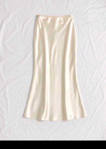 Elegant Satin Maxi Skirt