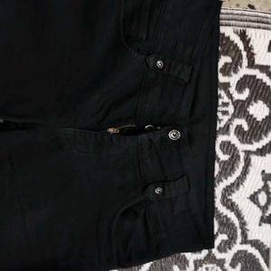 Trousers Classic Black Wide-Leg Pants
