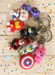 🧸✨ ASSORTED POP-CULTURE 3D SILICONE KEYCHAINS 24