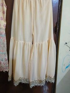 Embroidered Kurta and Sharara Set