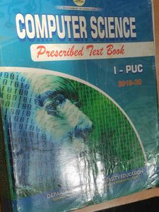 Computer Science I-PUC Prescribed Text Book